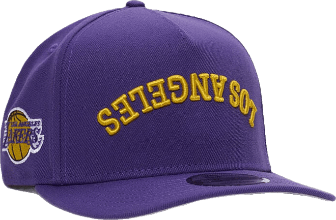 Shop New Era 9Fifty A-Frame Los Angeles Lakers Upside Down