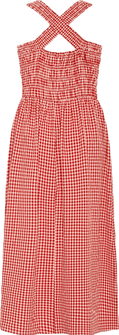 Plus Size Cute Gingham Maxi Dress