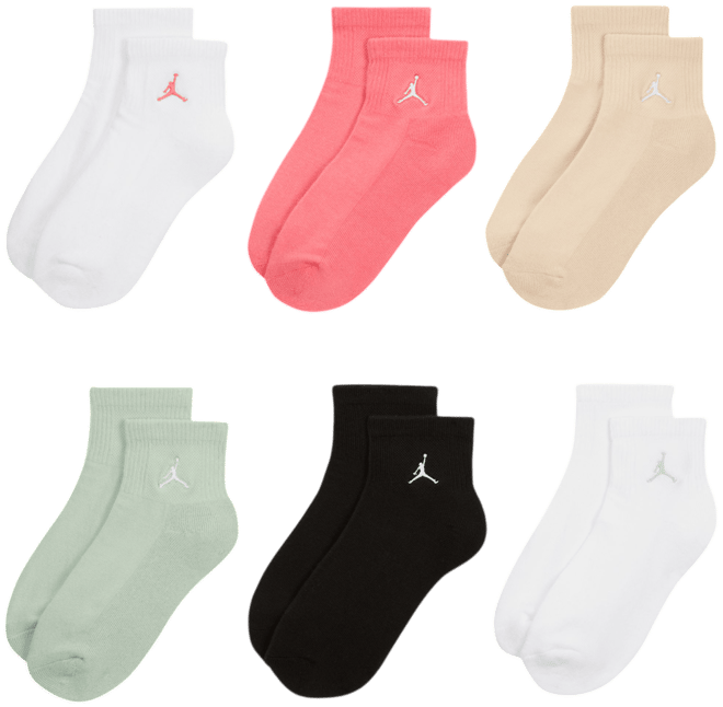 Jordan Everyday Essentials Big Kids' Ankle Socks (6 Pairs)