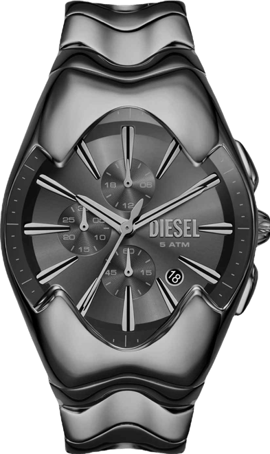 Men's Mercurial Quartz Chronograph Gray Stainless Steel Watch, 45mm