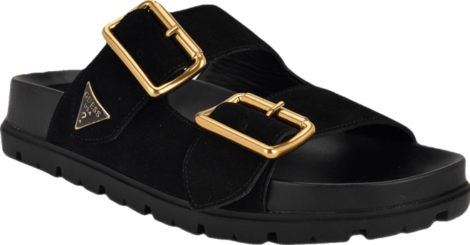 Women's Fasten Double-Buckle Footbed Sandals