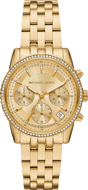 Women's Mini Bryant Chronograph Gold-Tone Stainless Steel Watch, 35mm