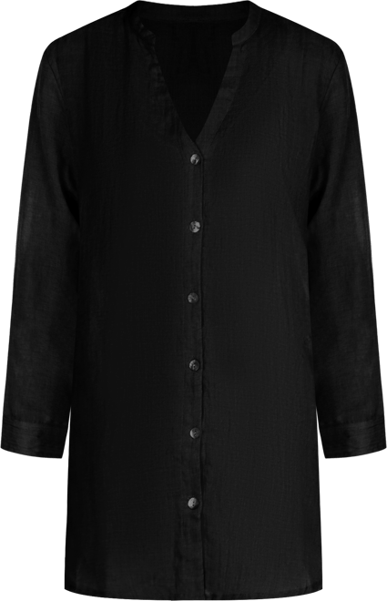 Pacific Beach Womens Long Sleeve Breeze Big Cover Up Shirt