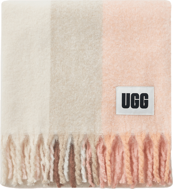 Calyx Stripe Faux Mohair Throw, 50" x 70"