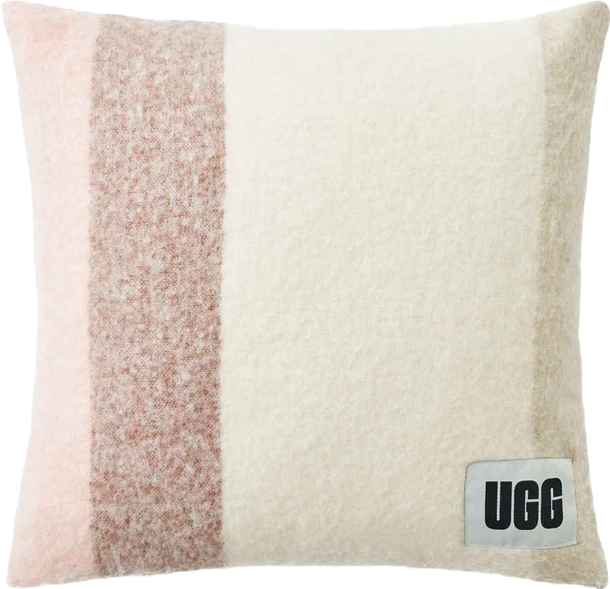 Calyx Stripe Faux Mohair Decorative Pillow, 20" x 20"