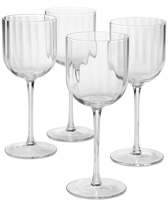 Optic Red Wine Glasses, Set of 4, Exclusively at Macy's