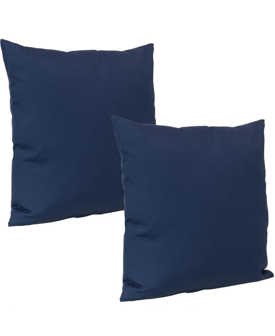 Indoor/Outdoor Weather-Resistant Polyester Lumbar Decorative Pillow with Zipper Closure