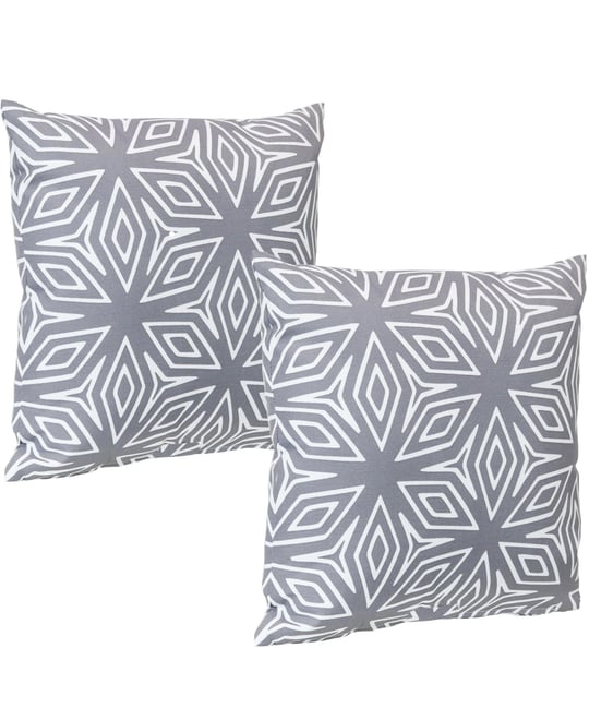 Indoor/Outdoor Weather-Resistant Polyester Lumbar Decorative Pillow with Zipper Closure