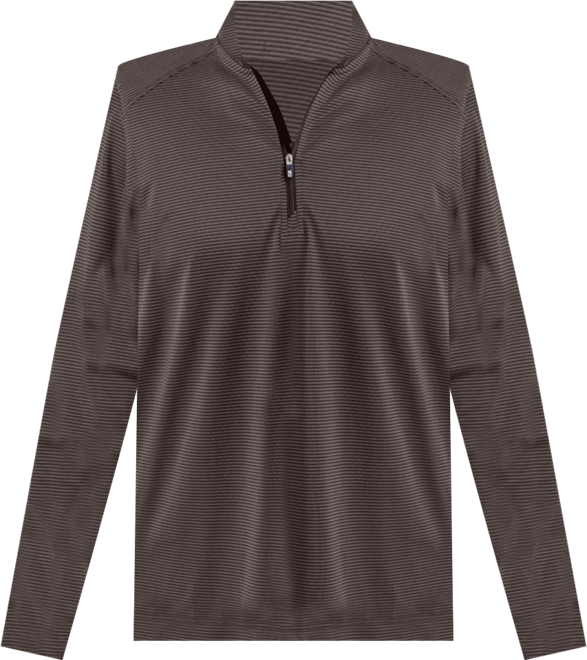 Cutter Buck Virtue Eco Pique Micro Stripe Recycled Mens Quarter Zip Jacket