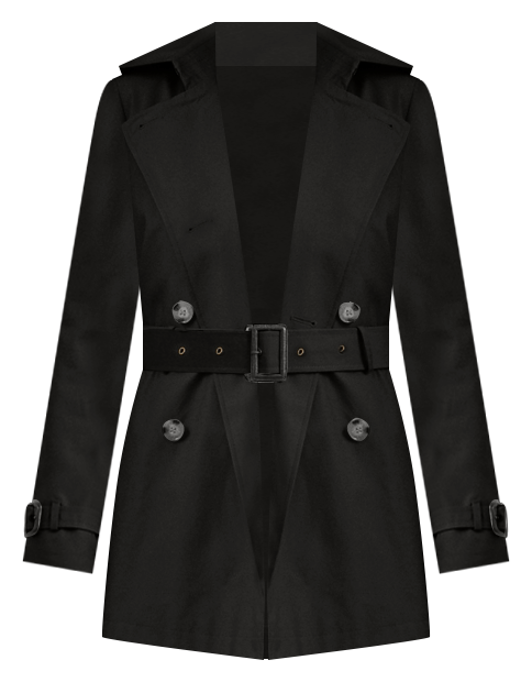 Lauren Ralph Lauren Women's Short Double-Breasted Belted