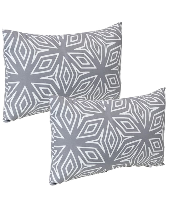 Indoor/Outdoor Weather-Resistant Polyester Square Decorative Pillow Cover Only with Zipper Closures