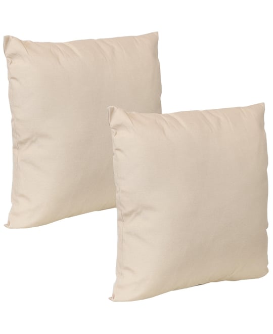 Indoor/Outdoor Weather-Resistant Polyester Square Decorative Pillow Cover Only with Zipper Closures