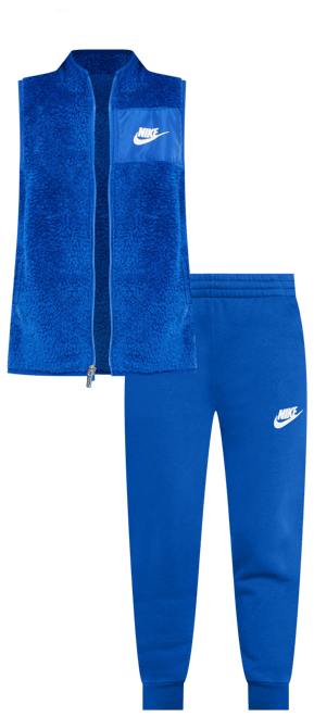 Nike Club Little Kids' Long Sleeve T-Shirt, Vest, and Pants Set