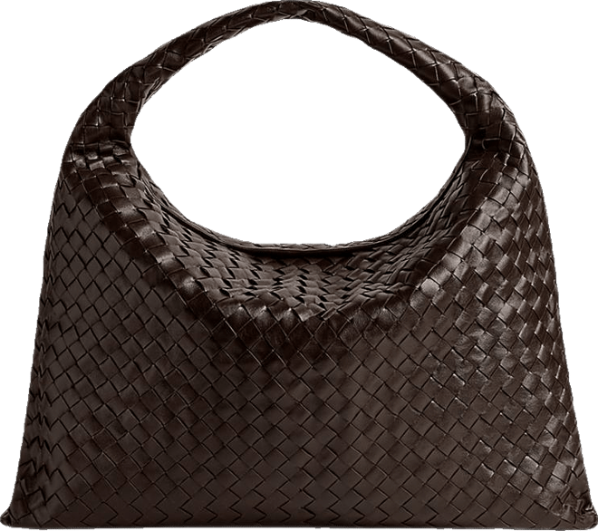 Bottega Veneta Large Hop Intrecciato Leather Shoulder Bag