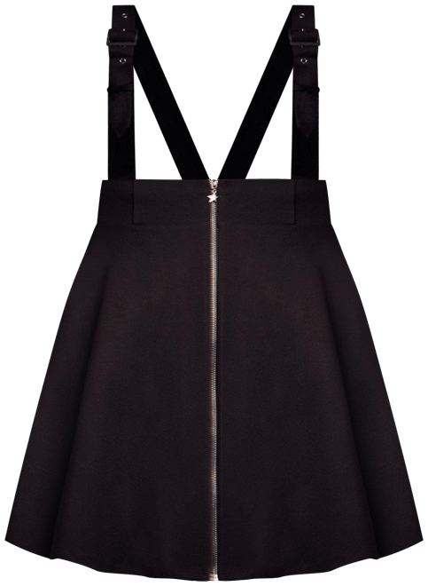 Nightfall Front-Zip Pinafore Dress