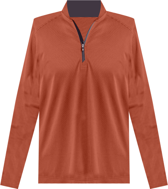 Cutter Buck Virtue Eco Pique Micro Stripe Recycled Mens Quarter Zip Jacket