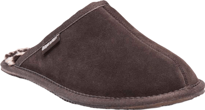 Men's Dave Printed Berber Suede Scuff Slippers