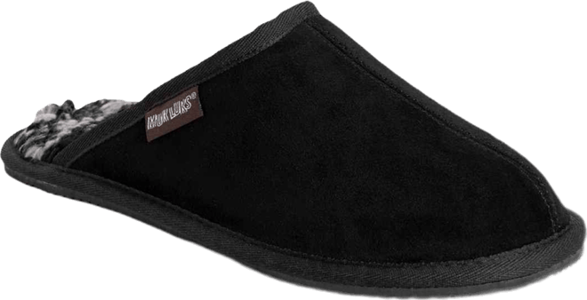 Men's Dave Printed Berber Suede Scuff Slippers