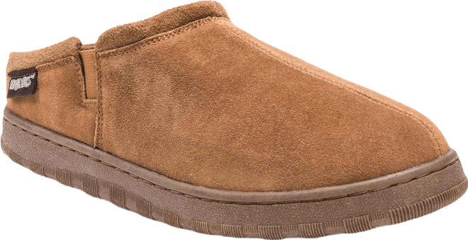 Men's Matt Printed Berber Suede Clog Slippers