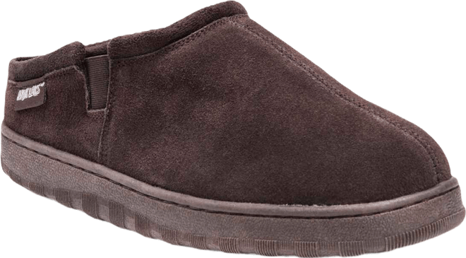 Men's Matt Printed Berber Suede Clog Slippers