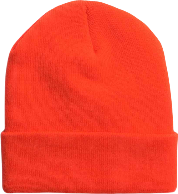 Men's Cuff Cap, Black, One Size