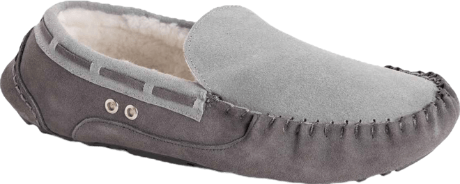 Men's Everett Moccasin Slippers, Ebony, 11