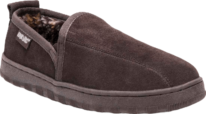 Men's Eric Printed Berber Suede Slip On Slippers