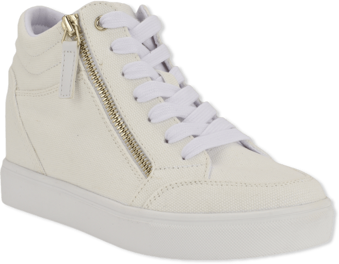 Nine West Women's Tons High Top Hidden Wedge Sneakers - Macy's