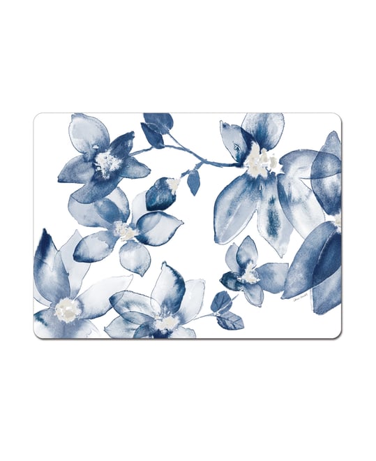 Blooming Whispers Hardboard Cork Placemats, Set of 4