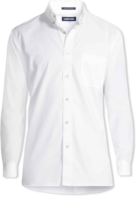 Big & Tall Tailored Fit No Iron Solid Supima Cotton Oxford Dress Shirt