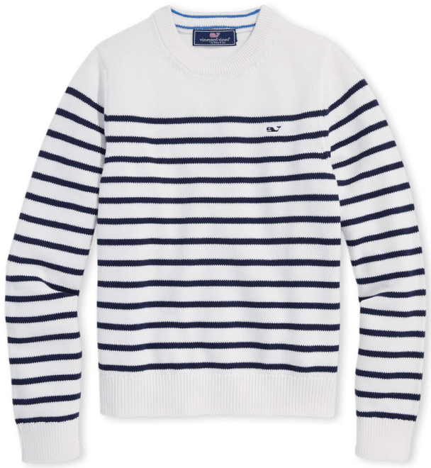 Boys' Heritage Stripe Cotton Crewneck