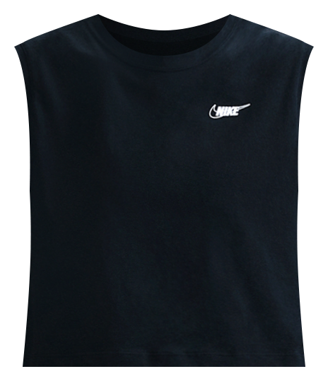 Nike Sportswear Club Playera sin mangas con gráfico cropped para mujer
