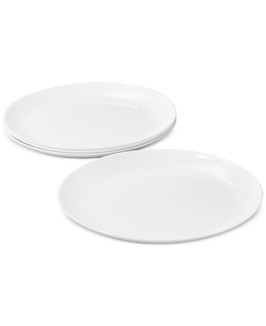 Opal Glass Coupe Dinner Plates, Set of 4, Exclusively at Macy's
