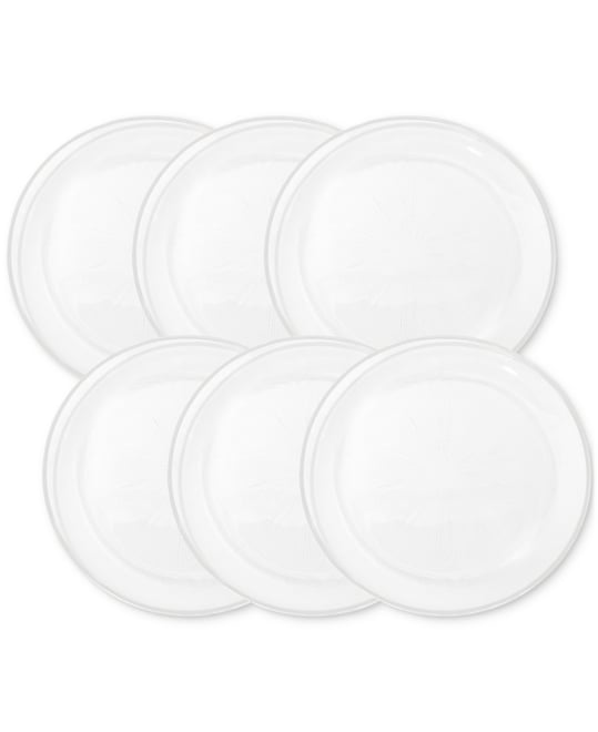 Elite Gold Glass Charger Plates, Set of 6