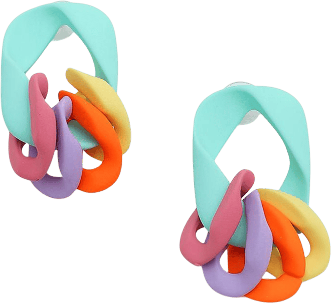 Women's Chainlink Drop Earrings