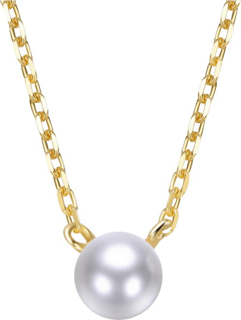 Sterling Silver Colored Cubic Zirconia Birthstone Solitaire Necklace