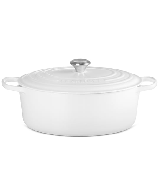 Signature Enameled Cast Iron 8-Qt, Oval Dutch Oven