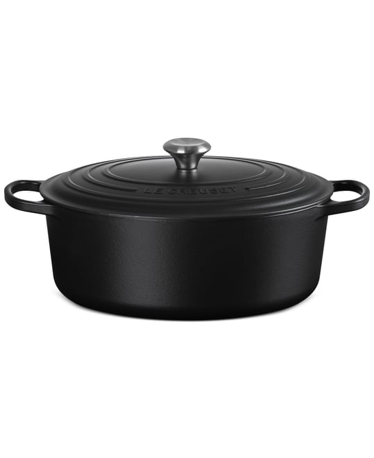Signature Enameled Cast Iron 8-Qt, Oval Dutch Oven