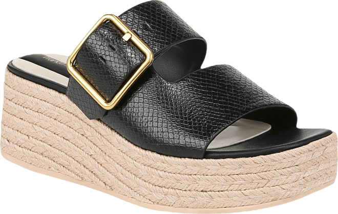 Women's Taziana Open Square Toe Espadrille Slide Platform Sandals