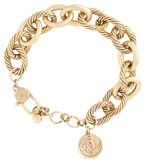Gold-tone Textured Chain Bracelet