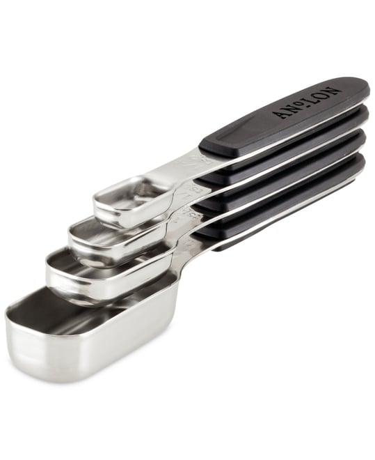 SureGrip Magnetic Stainless Steel Measuring Spoon Set