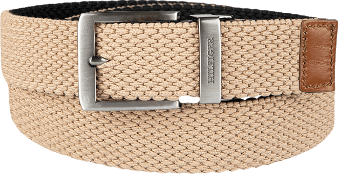 Men's Two-in-One Reversible Fully Adjustable Stretch Casual Cord Belt