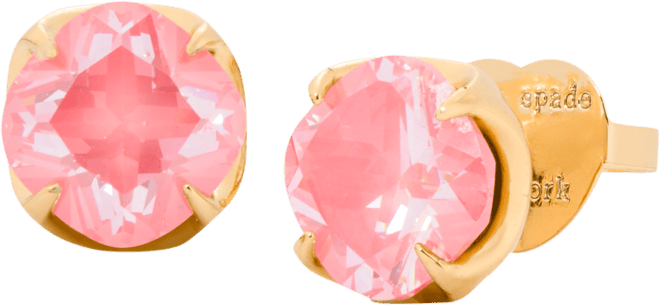 Gold-Tone Color Cubic Zirconia Stud Earrings