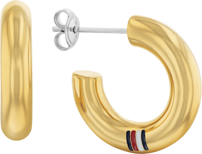 Circle Small Hoop Earrings, 0.86"