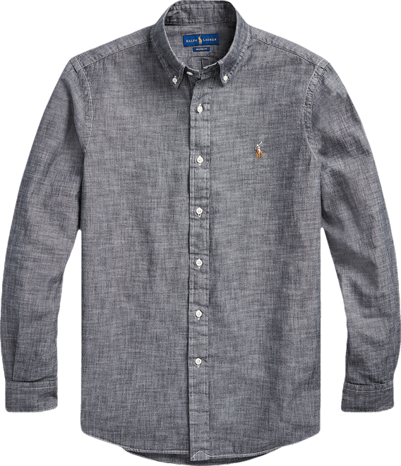 Men's Classic-Fit Indigo Chambray Shirt