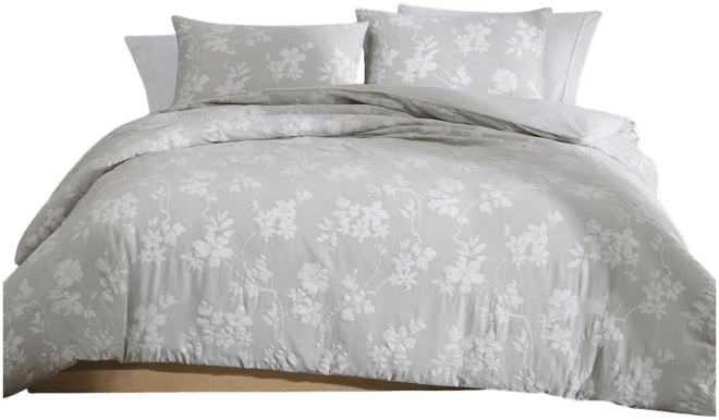 Spring Branches Cotton Jacquard 3-Pc. Comforter Set, Queen