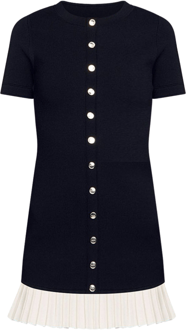 Sandro Short Knit Dress with Ruffle | Bloomingdale's Women