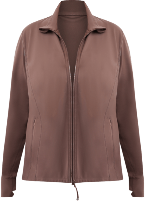 Plus Size Soft Flex Solid Full-Zip Jacket, Created for Macy's