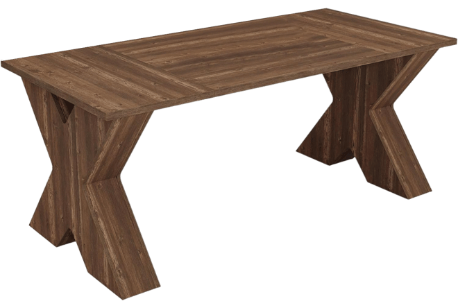 Tribesigns 63-Inch Dining Table for 4, Farmhouse Wood Kitchen Table Dinner Table for Dining Room