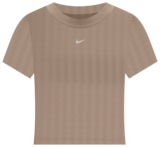 Nike Sportswear Chill Knit Women's Tight Short-Sleeve Cropped Mini-Rib Top